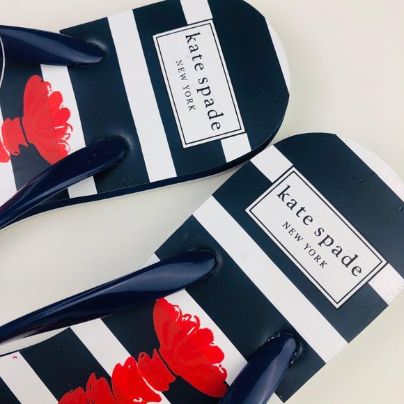 Kate Spade Flip Flop Sandal Nova Lobster Blue 6 - Picture 3 of 5